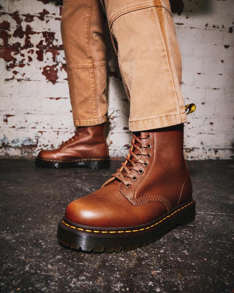 Dr Martens 1460 Pascal Bex Leren Veterlaarzen Heren Bruin | NL 286DFM